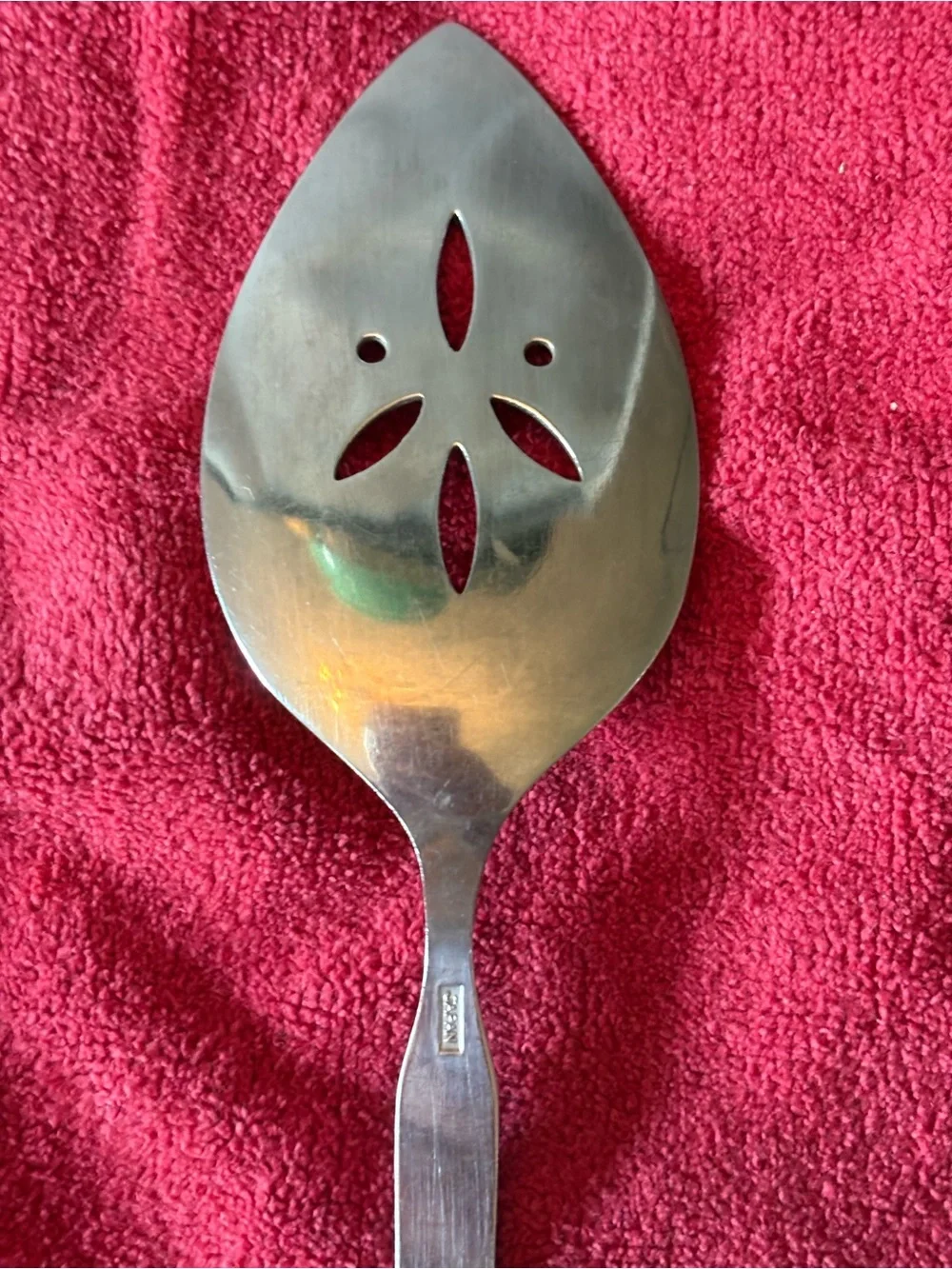 Ginkgo Danesland Rose Stainless Steel Serving Spoon, Fork and Pie Server Vintage
